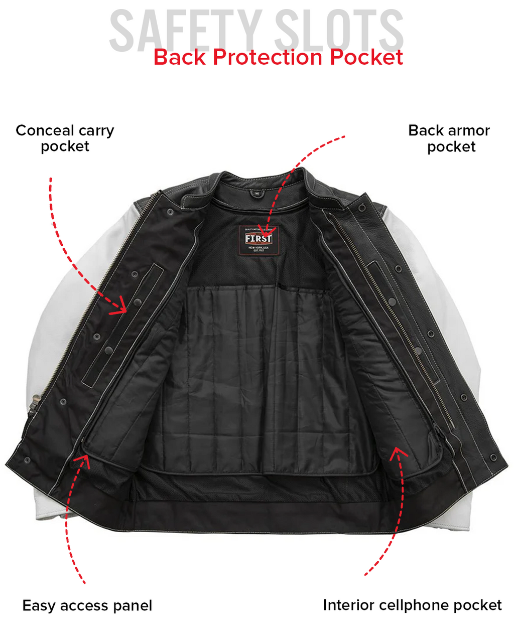 Vincent Men's Cafe Style Leather Jacket