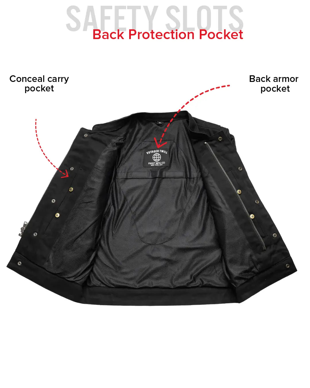 Desperado Men's Motorcycle Twill Jacket