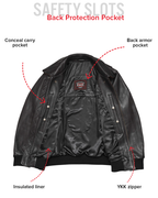 Moto Bomber - Men's Leather Jacket