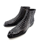 Maurice El Paso Hornback Custom Made Alligator Boot Black