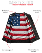 Captain Men's Motorcycle Leather Vest