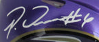 Patrick Queen Signed/Auto Ravens Purple FLASH Mini Helmet Beckett 164523