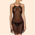 Galiano Sheer Chemise // Black