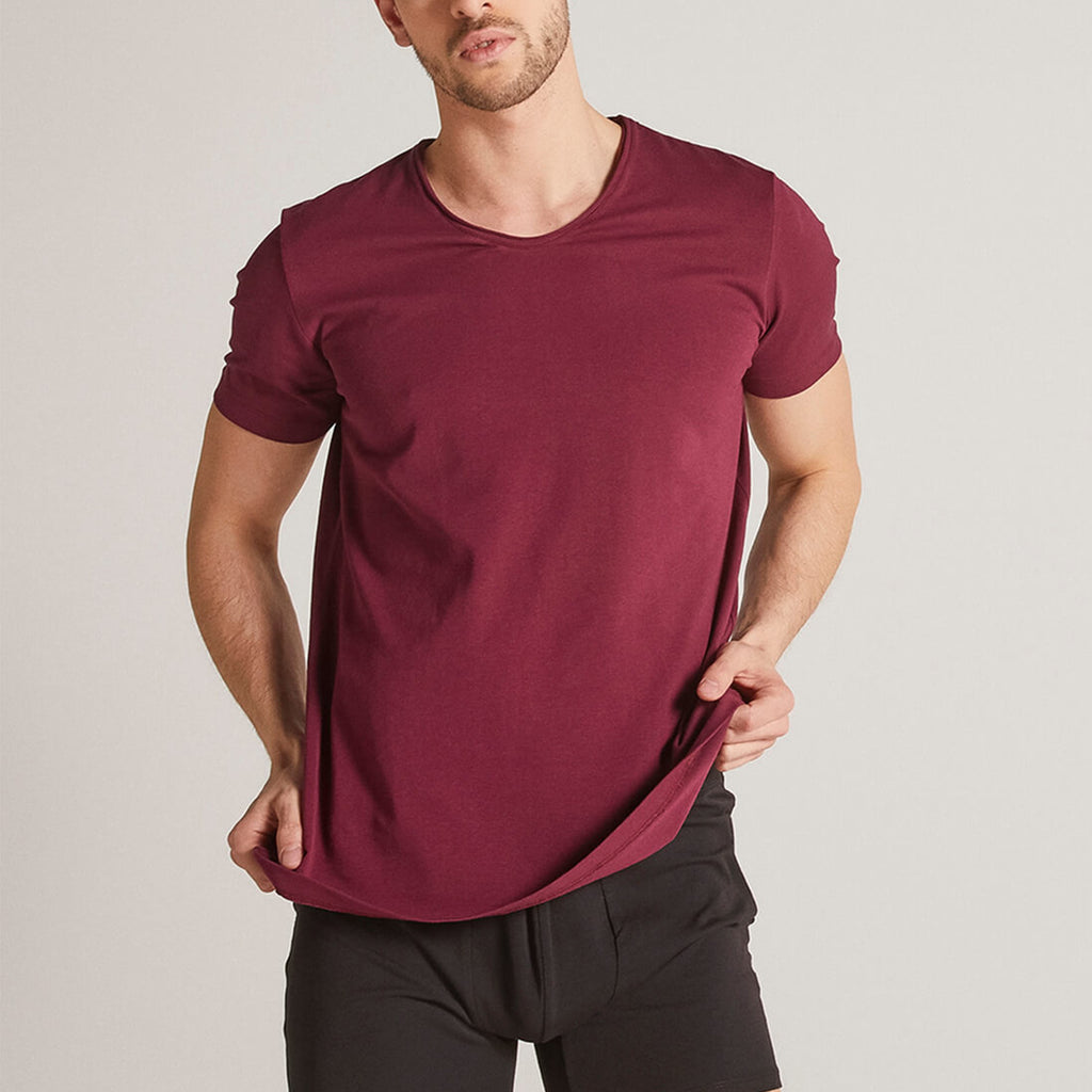 Yaka T-Shirt // Claret Red