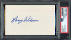 Larry Wilson HOF Autographed 3x5 Index Card St. Louis Cardinals PSA/DNA