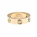 Cartier // 18k Rose Gold Love Three-Stone Diamond Band Ring // Ring Size: 6.25 // Store Display