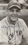 Hal Schumacher NY Giants d. 1993 Signed/Autographed 3x5  Photo 178786