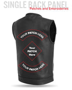 Unbeatable Men's Motorcycle Leather Vest