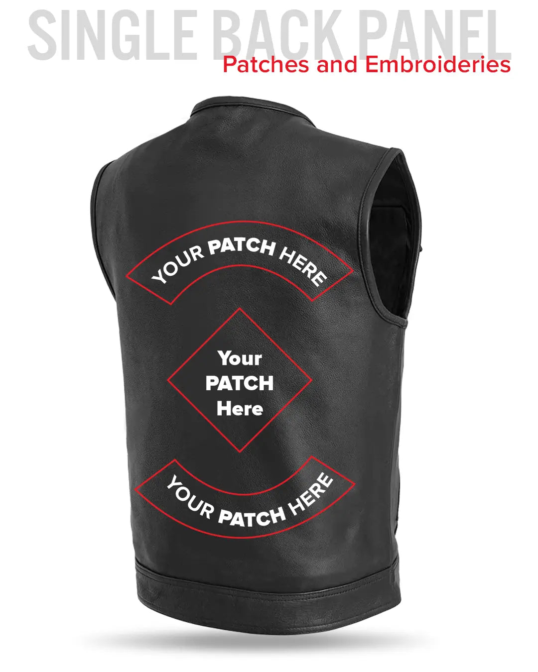 Unbeatable Men's Motorcycle Leather Vest