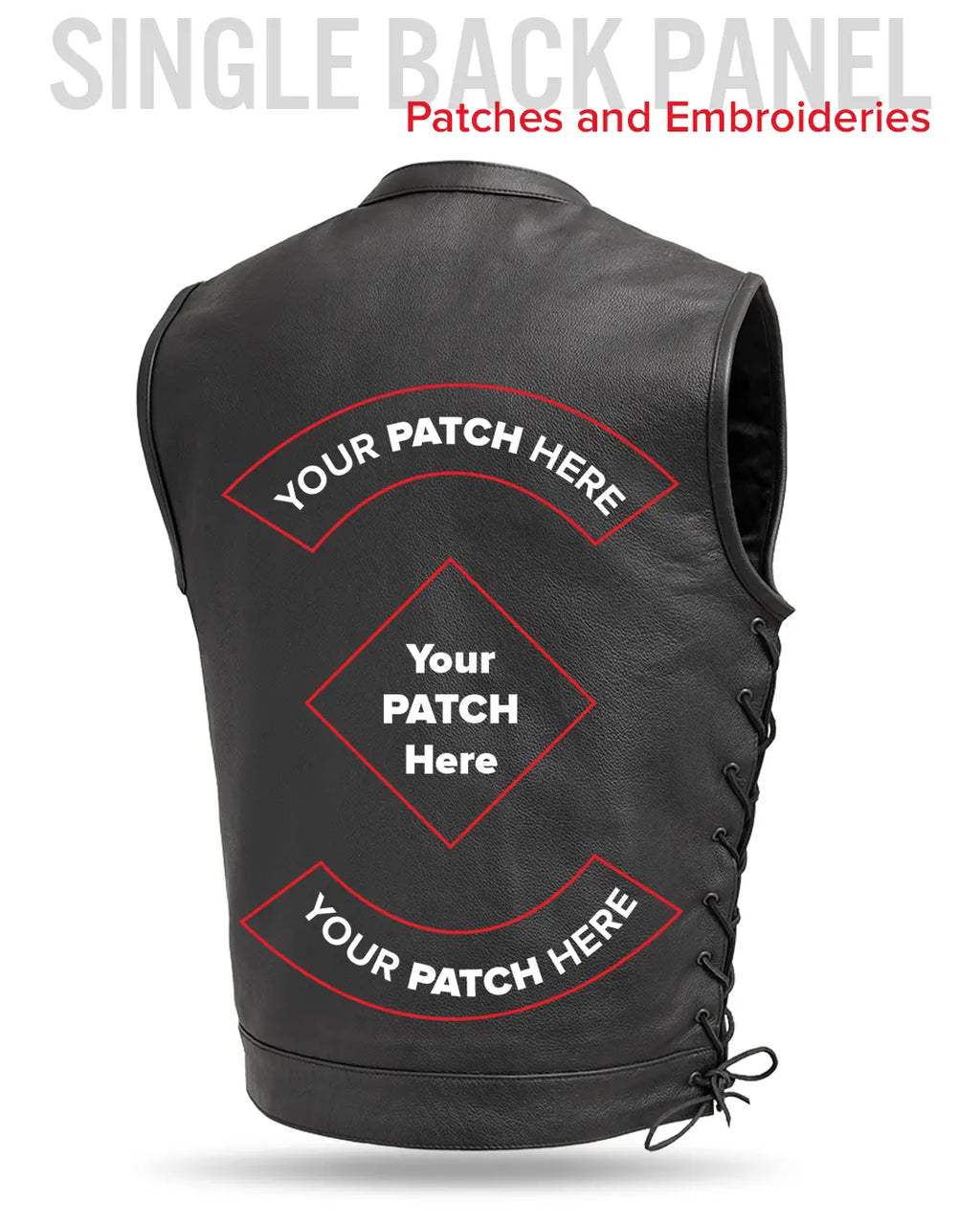 Sniper Men's Motorcycle Leather Vest
