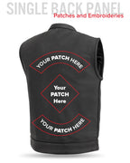 Hotshot Men's Motorcycle Leather Vest