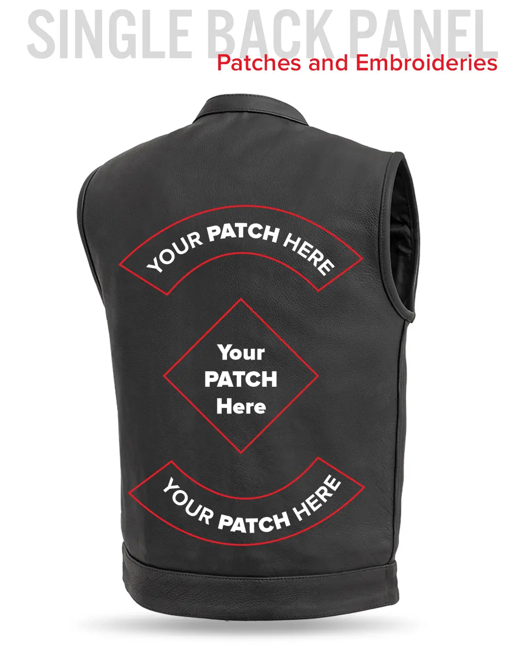 Hotshot Men's Motorcycle Leather Vest