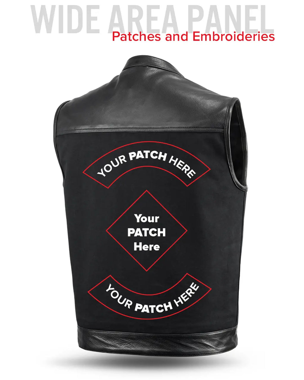 49/51 Vest Motorcycle Leather Canvas Vest