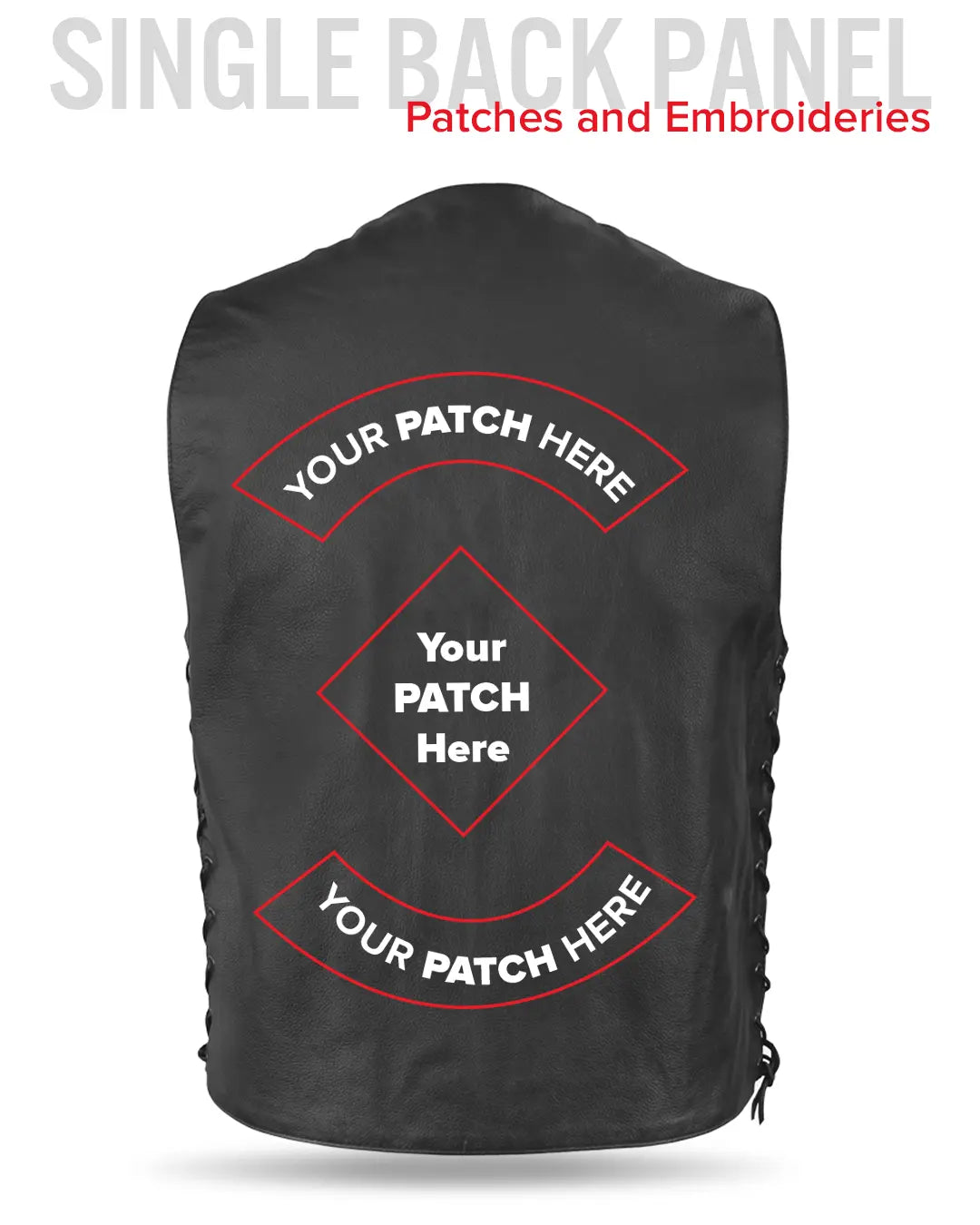 Gun Slinger Men's Motorcycle Western Style Leather Vest