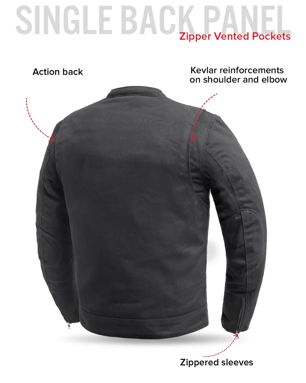 Desperado Men's Motorcycle Twill Jacket