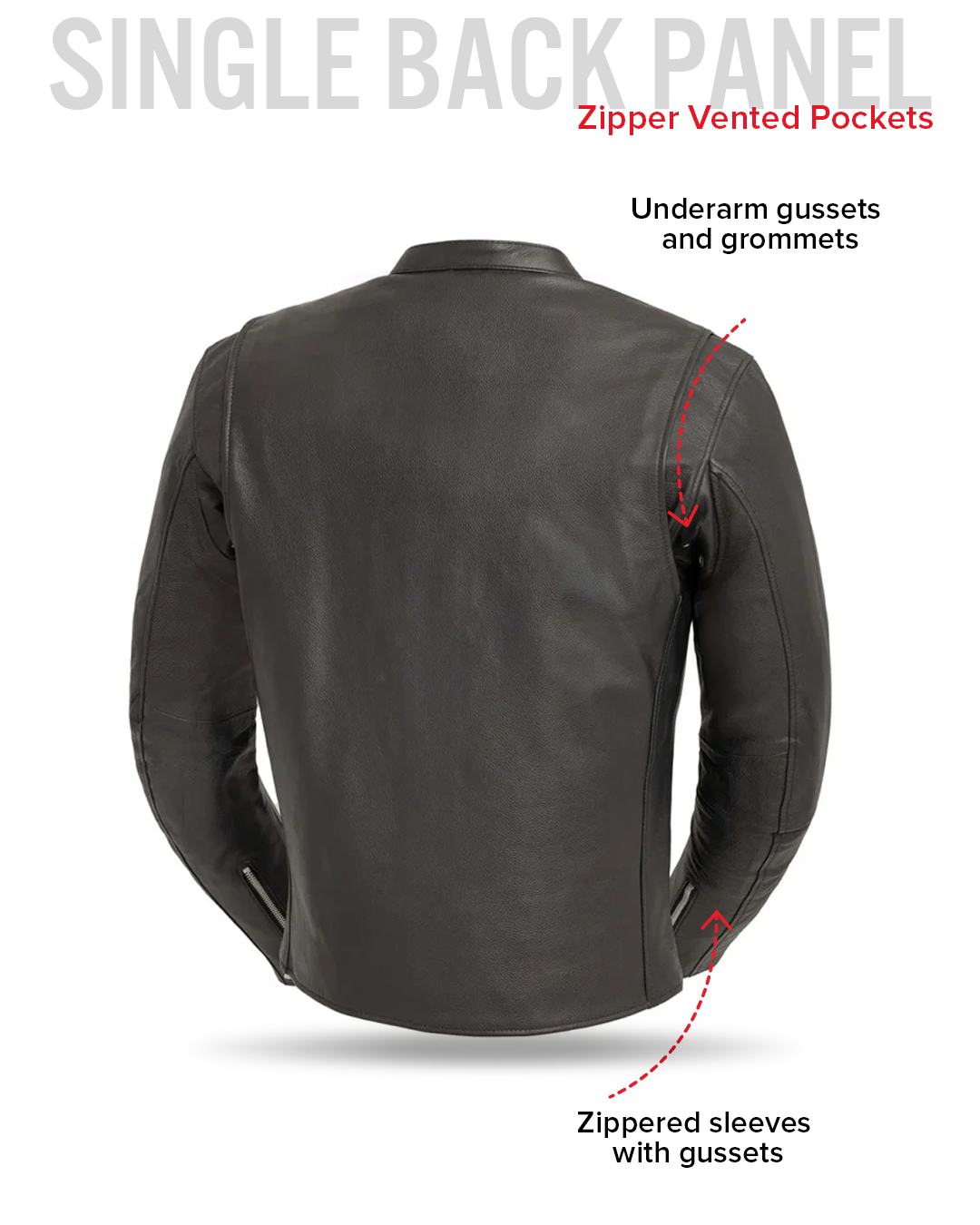 Titan Men's Motorcycle Leather Jacket