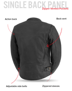 Indy Men's Motorcycle Leather Jacket
