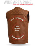 Dust Devil Men's Motorcycle Leather Vest (limited edition)