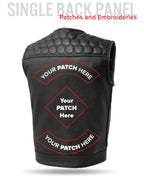 Hornet Men's Club Style Leather Vest