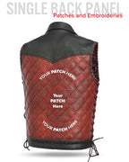 Kingsnake Men’s Motorcycle Leather Vest
