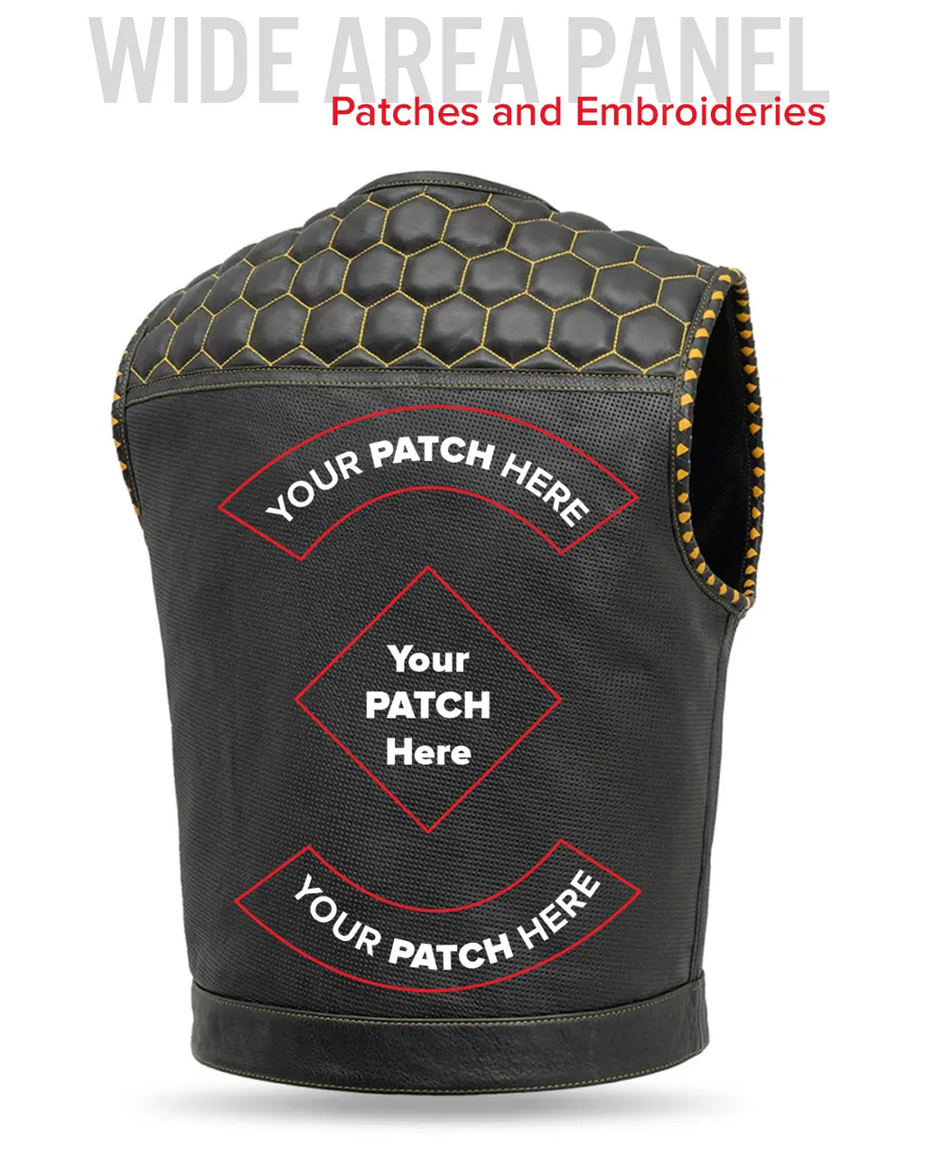 Lowside Hornet Perforated Men's Club Style Leather Vest