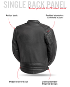 Chaos - Men's Leather Motorcycle Jacket