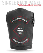 Bandit Men's Leather Motorcycle Vest