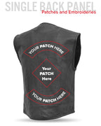Raceway - Men's Motorcycle Perforated Leather Vest