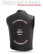 Lowrider Men's Motorcycle Leather Vest