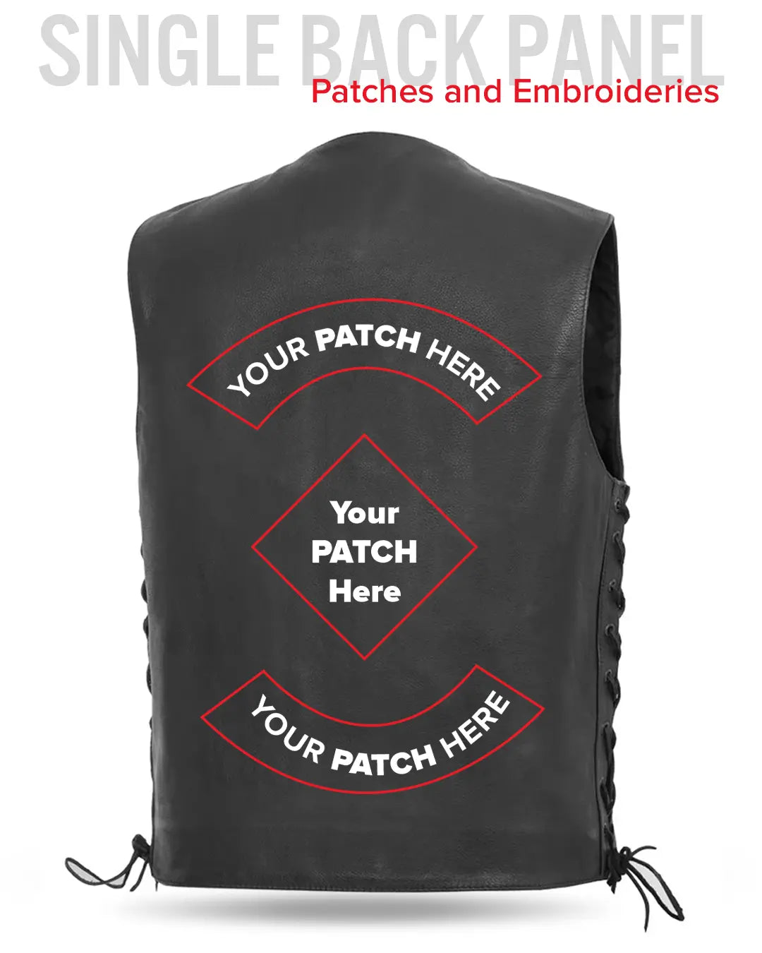Rancher - Men's Motorcycle Western Style Leather Vest