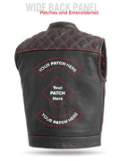 Upside Men's Club Style Leather Vest