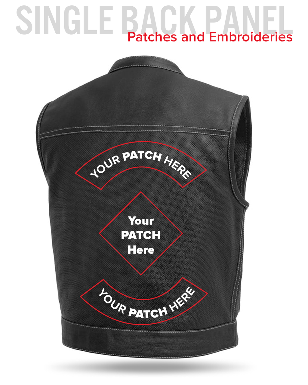 Lowrider Perforated Men's Leather Vest