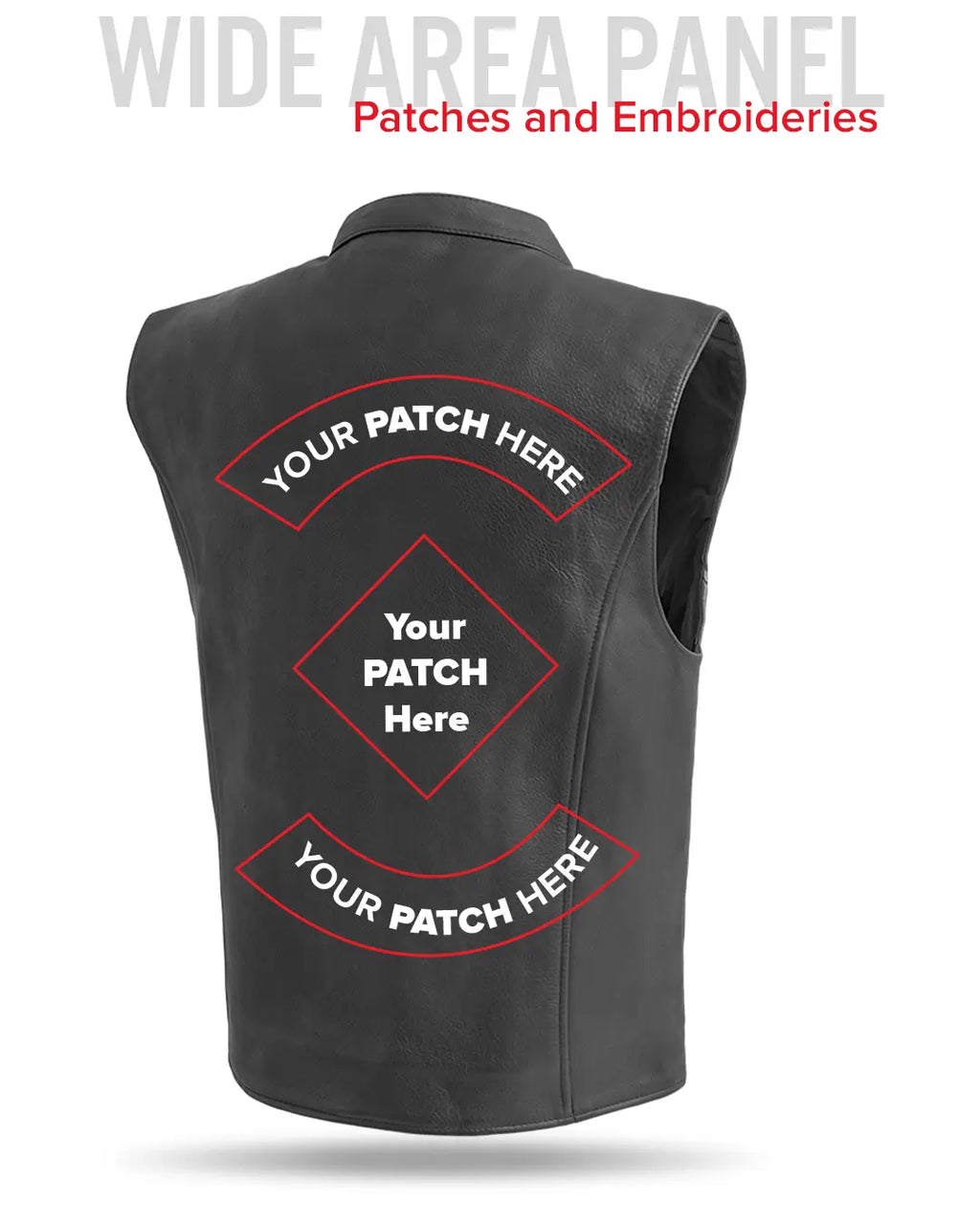 Club House Men's Leather Motorcycle Vest