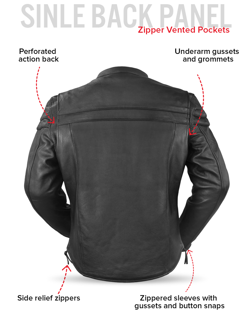 Maverick Men's Motorcycle Leather Jacket