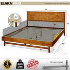Elara Solid Wood Bed Frame