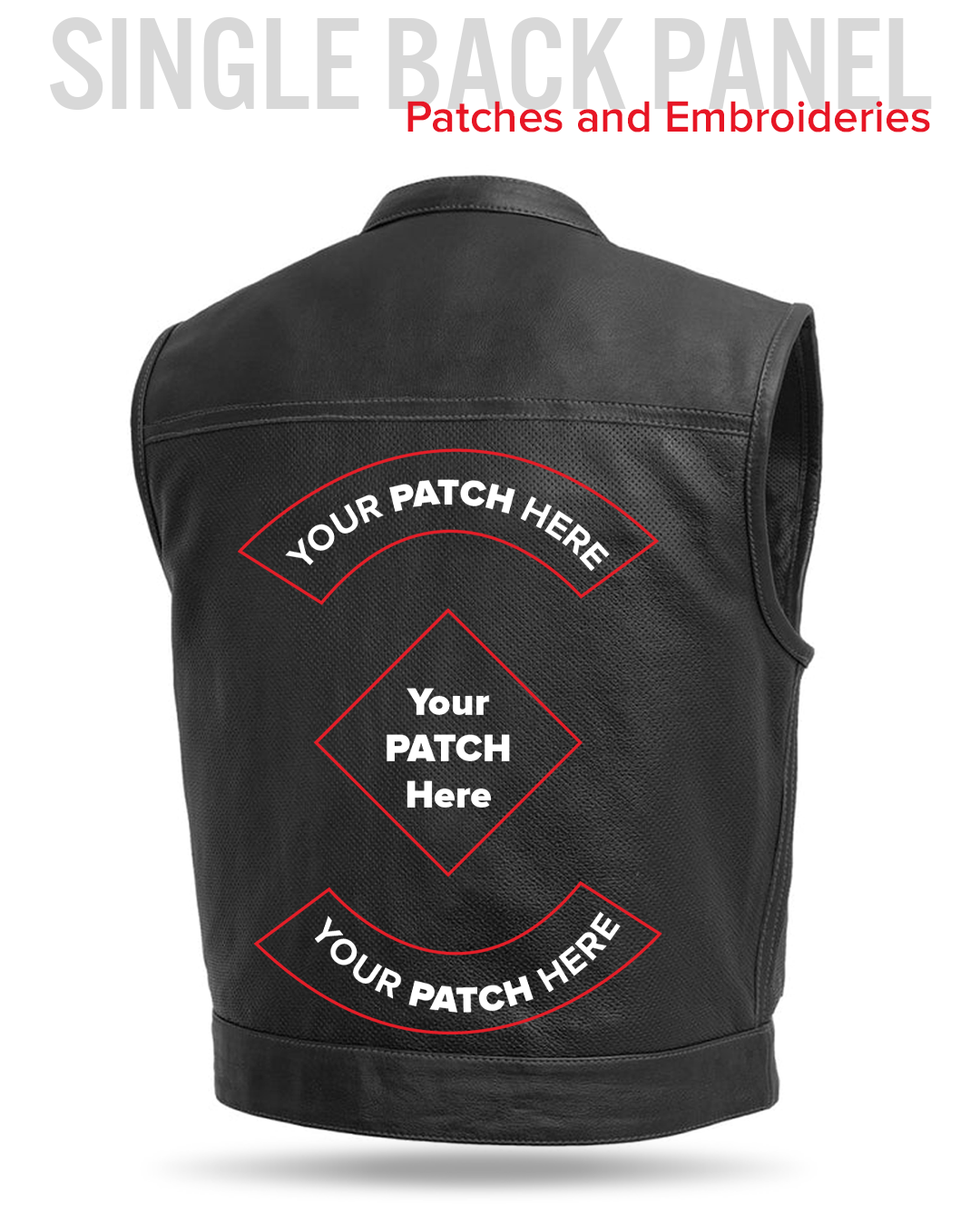 Lowrider Perforated Men's Leather Vest