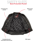 BiTurbo - Men's Leather Motorcycle Jacket