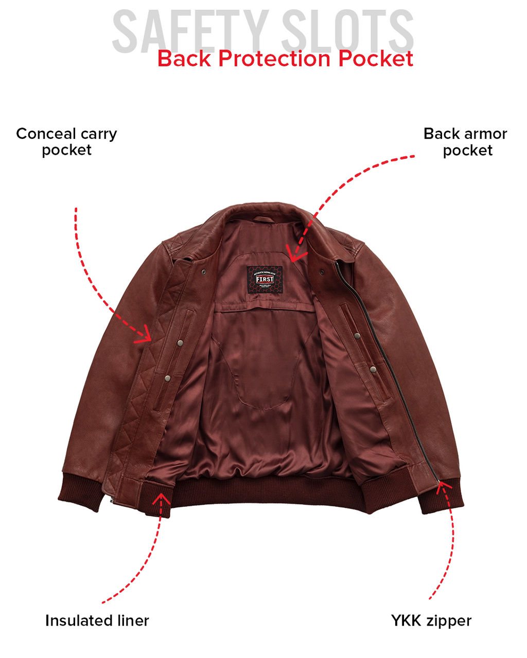 Moto Bomber - Men's Leather Jacket