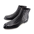 Maurice El Paso Hornback Custom Made Alligator Boot Black