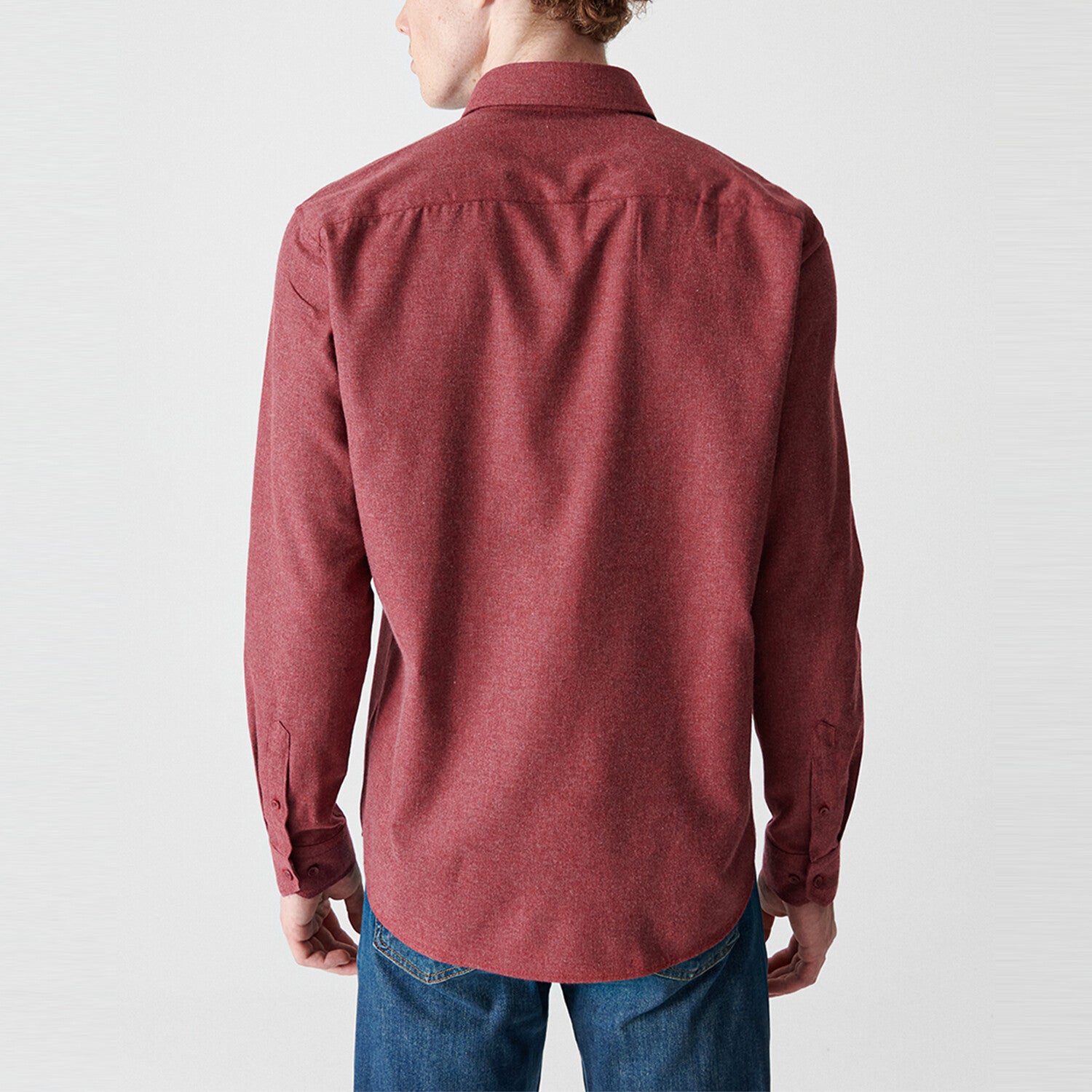Button-Up Shirt // Claret Red