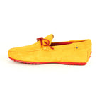 Tod's // Driving Moccasins // Orange + Red