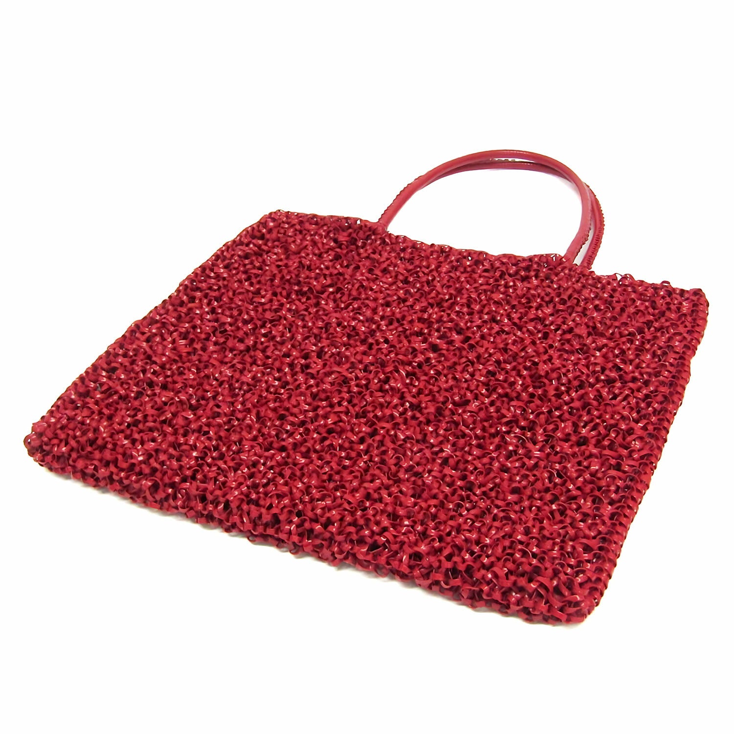 Anteprima // PVC Wire Structured Tote Handbag // Red // Pre-Owned
