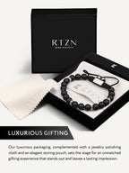 Black Onyx Beaded Bracelet  - Mykonos