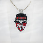 Newest Sports Team Logo Bandit Skull  Pendant Necklace – Iced Out Hip Hop Jewelry for True Fans