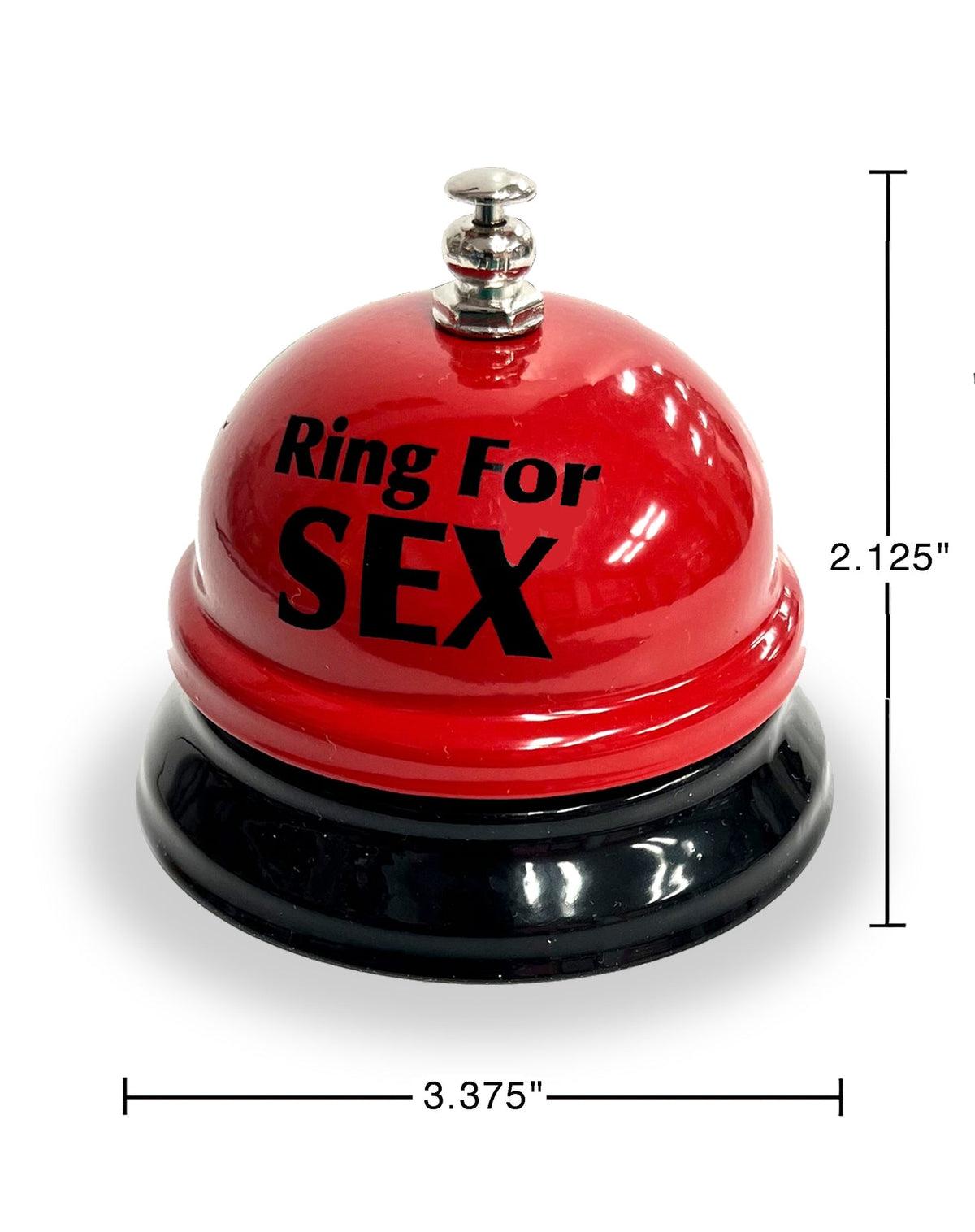 RING FOR SEX BELL - Red Hot Bedroom Office Desk Gag Joke Bar Man Cave Kitchen
