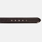 The Monarch Black Leather Belt