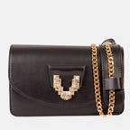 The Love Black Leather Handbag