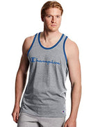 Champion Men's Graphic Ringer Tank Top Gray Size Large