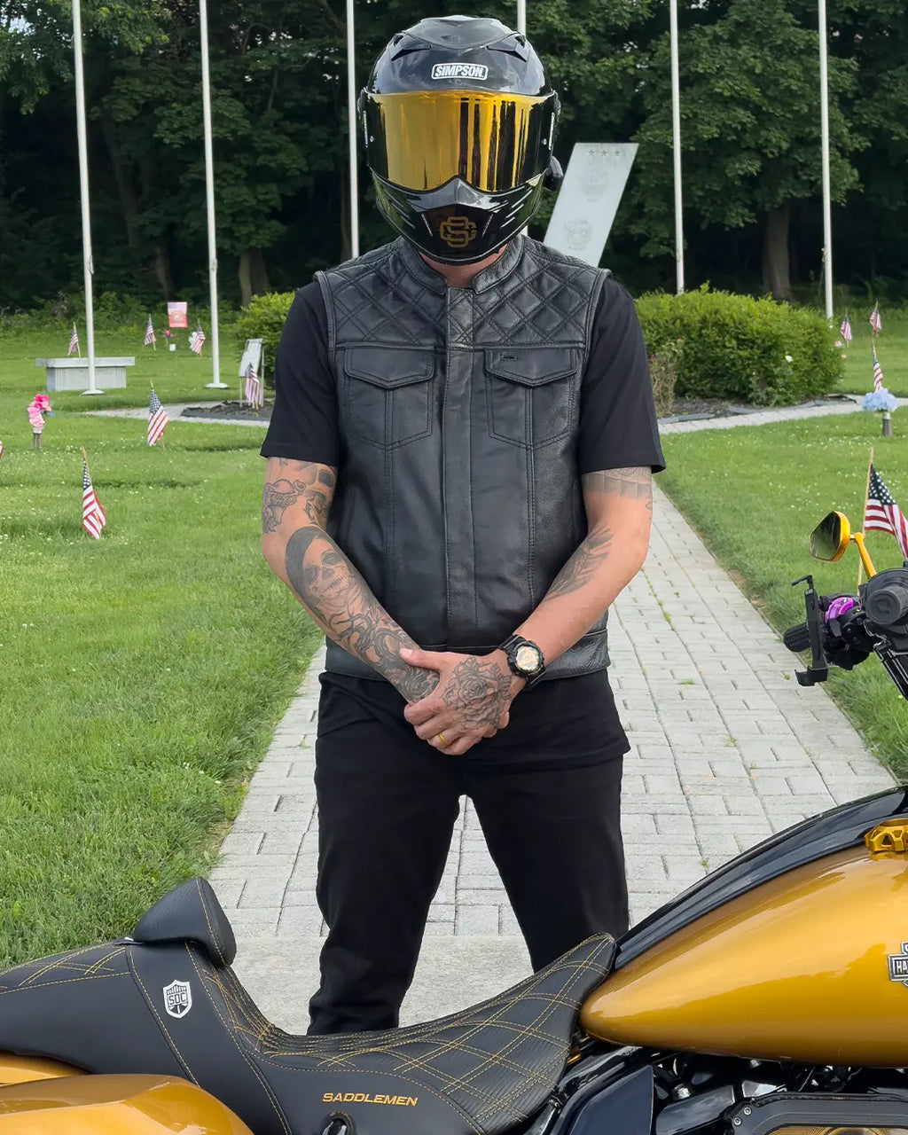 FMCo Men's Signature Leather Vest