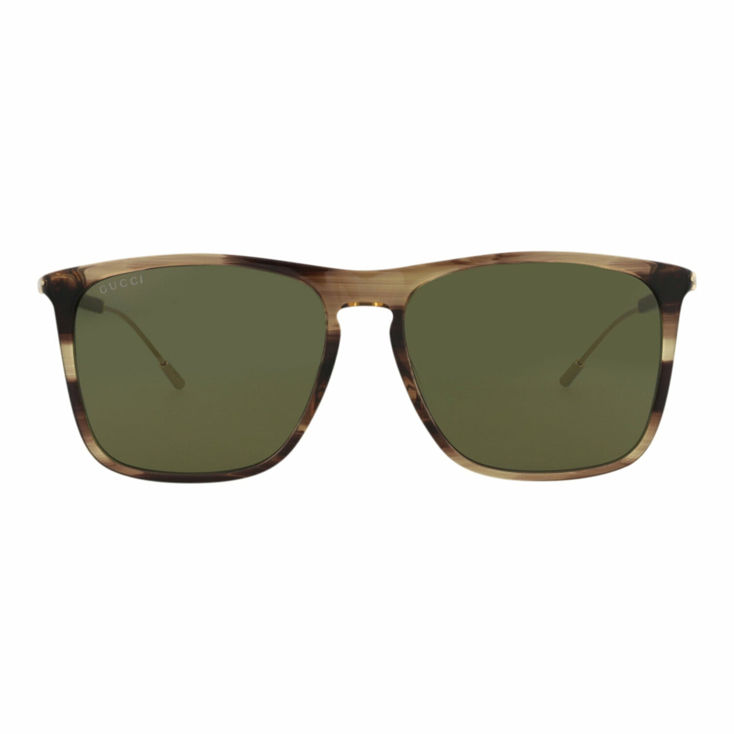 Gucci // Unisex // Novelty Sunglasses // Havana Gold + Green